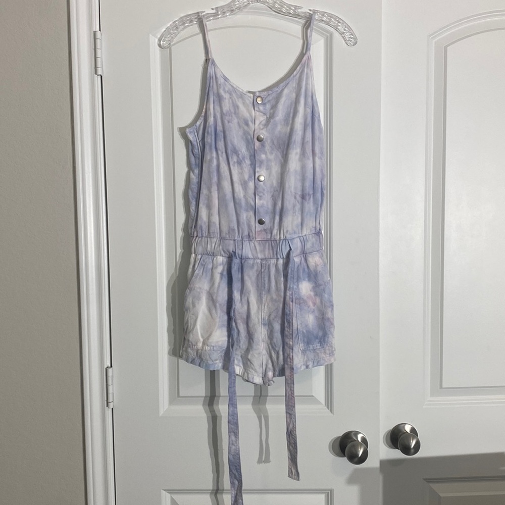 Tie-dye spaghetti strap jumpsuit